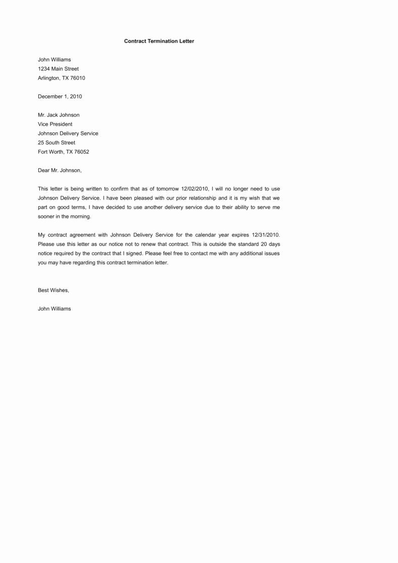 Service Agreement Termination Letter Awesome 27 Termination Letter Templates Samples Examples