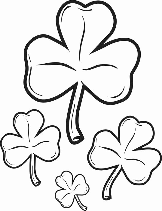 Shamrock Pictures to Print Inspirational Free Printable Shamrock Coloring Pages for Kids
