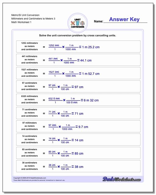 30 Si Unit Conversion Worksheet Example Document Template