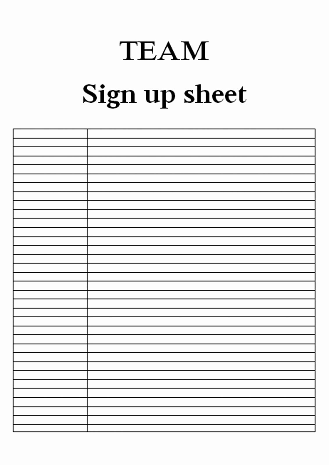 Sign Up Sheet Example Elegant Sign Up Sheet Word Templates Word Excel Pdf formats
