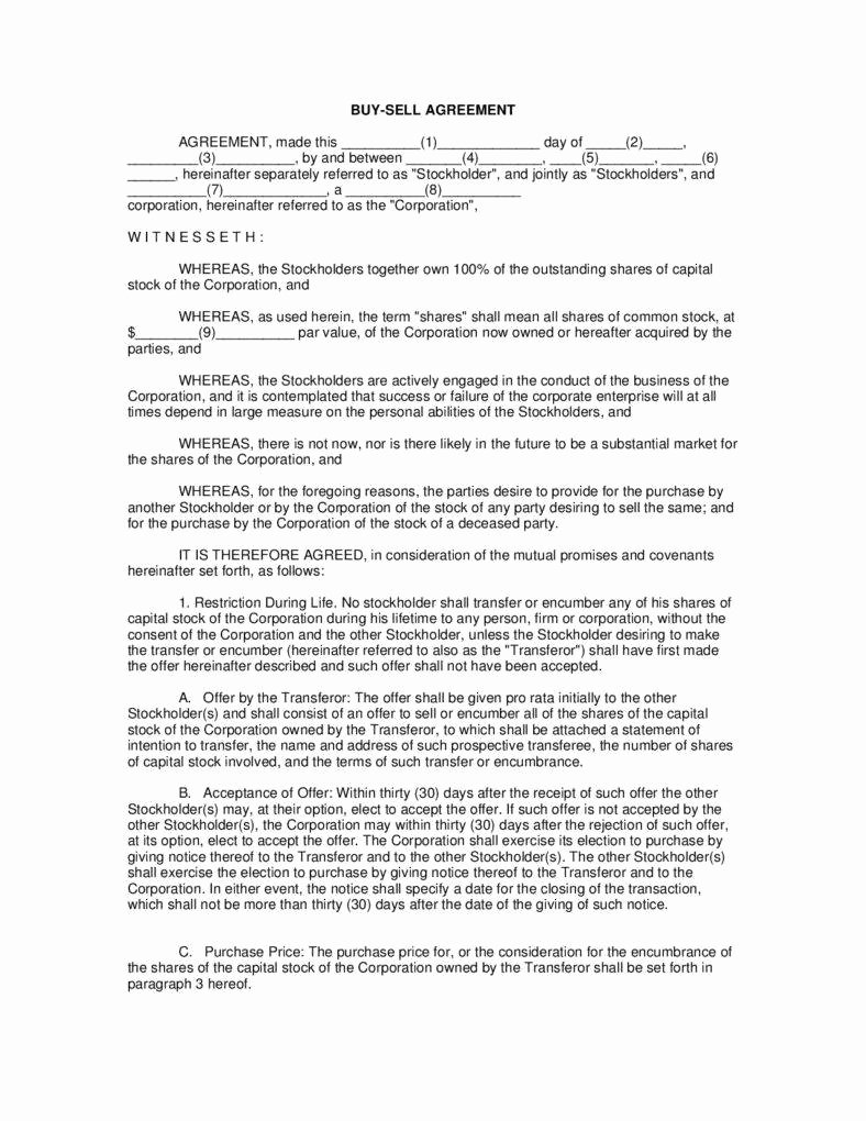 Simple Buy Sell Agreement form Elegant Understanding the 3 Fundamentals Of A Buy Sell Agreement