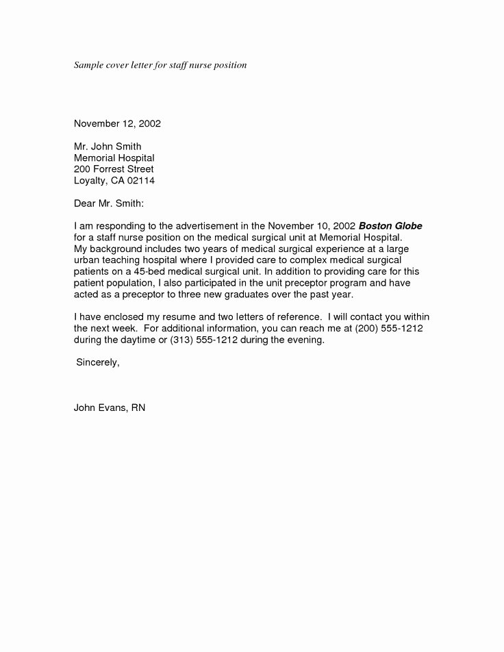 Simple Job Cover Letter Examples Unique Sample Cover Letter for Applying A Job