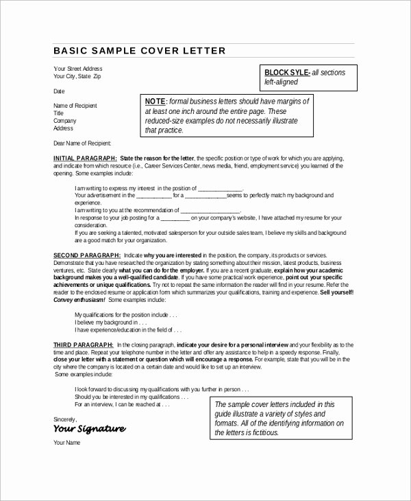 Simple Resume Cover Letter Sample Lovely Sample Cover Letter for Resume 9 Examples In Pdf Word