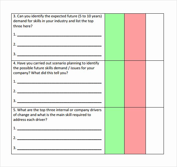 Skills Gap Analysis Template Beautiful Training Needs assessment 7 Free Samples Examples
