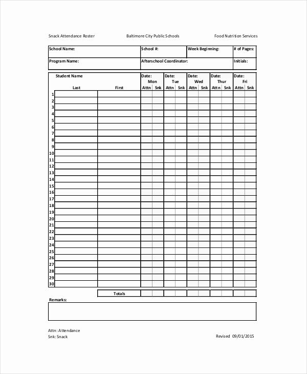 Snack Schedule Template for Sports Awesome 27 Of Team Snack Schedule Template