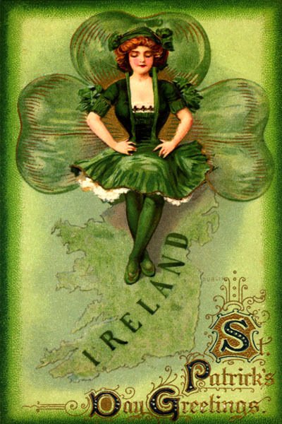 St Patrick Day Posters Unique Ireland Map Irish Girl Green Dress Shamrock St Patrick