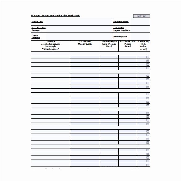 Staffing Plan Template Word Awesome 9 Staffing Plan Templates Pdf Doc Xlsx