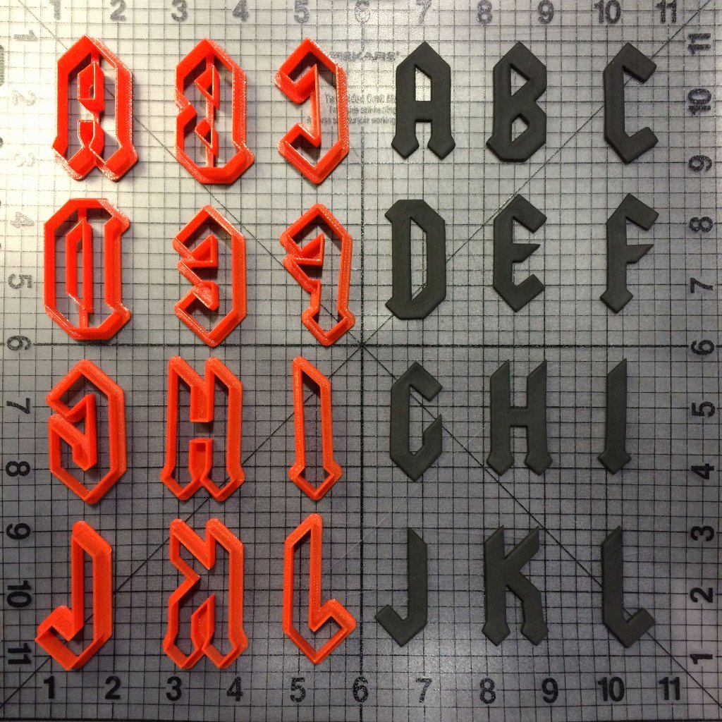 Star Wars Letter Stencils Luxury Gothic Font Uppercase Cookie Cutters