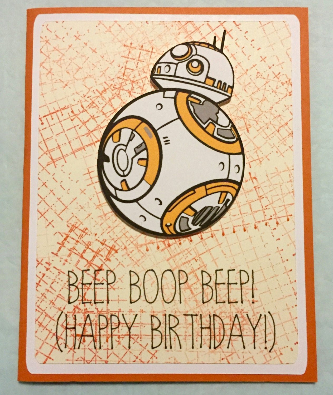 Star Wars Printable Birthday Cards Luxury Disney Star Wars Bb8 Birthday Greeting Card