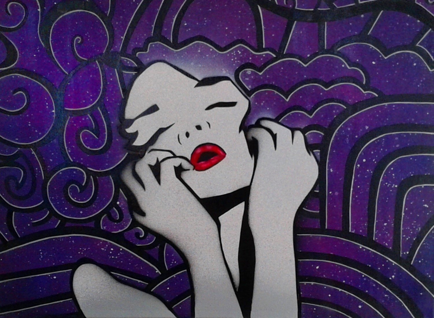 Stencil with Spray Paint Lovely Graffiti Woman Stencil Spray Paint Art