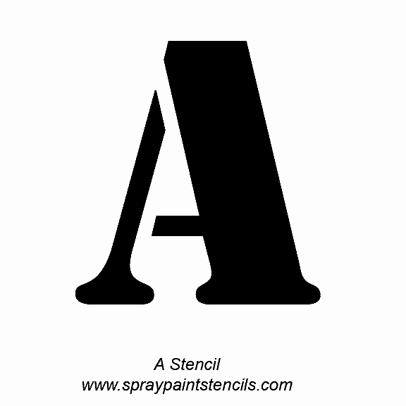 Stencil with Spray Paint New Alphabet Letter Stencils