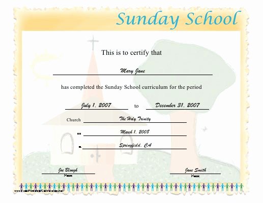 Sunday School Promotion Certificates Inspirational 17 Best Images About Sunday School Certificates On