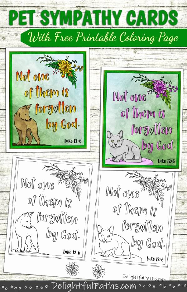 Sympathy Cards Free Printable Lovely Printable Pet Sympathy Cards Delightful Paths