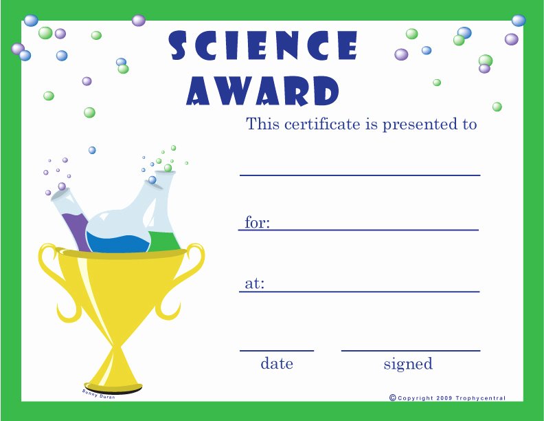 T Ball Award Certificates Inspirational Free Science Certificates Certificate Free Science