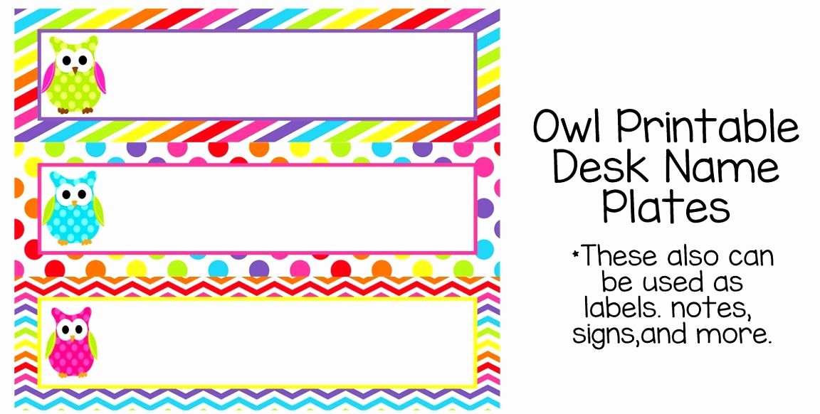 Table Name Tag Template Beautiful 7 Best Owl Tables Labels Printable Free Example Table