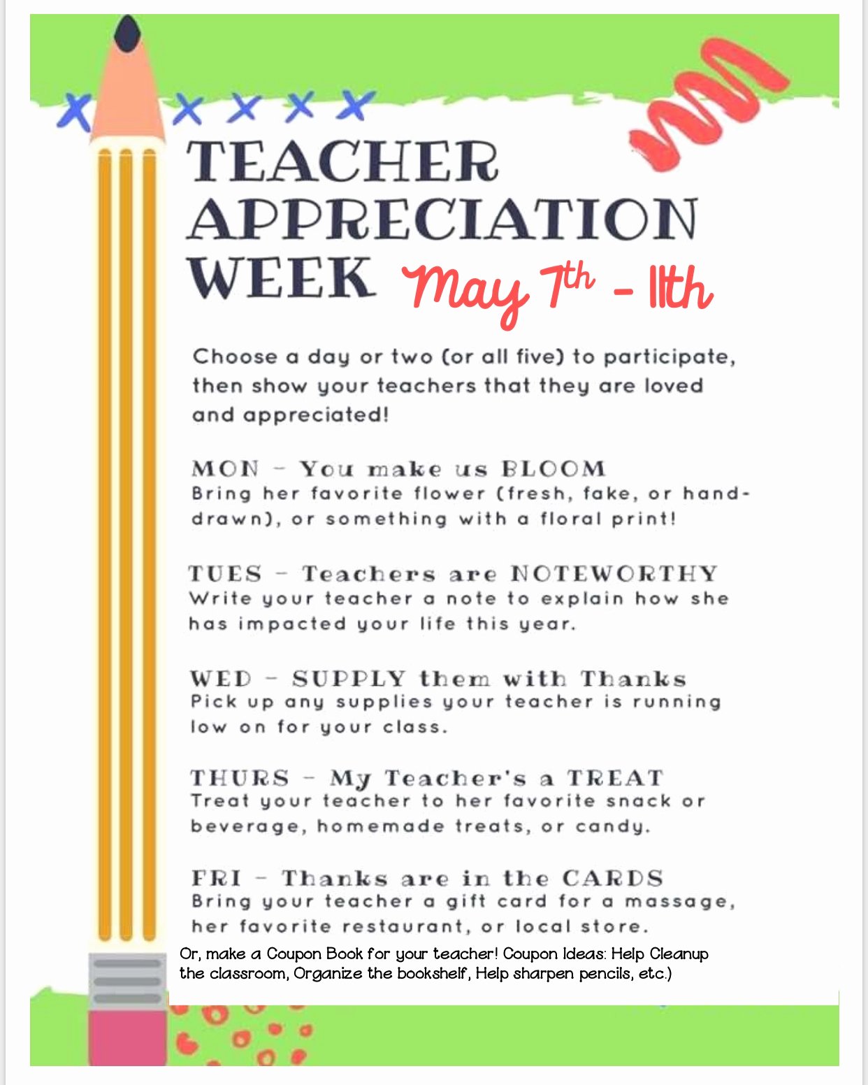 Teacher Appreciation Week Letters Unique Acsp News