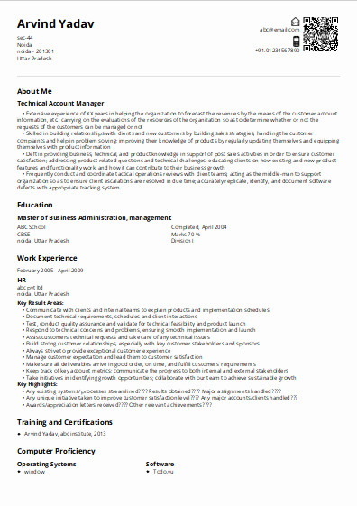 Technical Account Manager Resume Best Of Technical Account Manager Resume Sample &amp; Ready to Use
