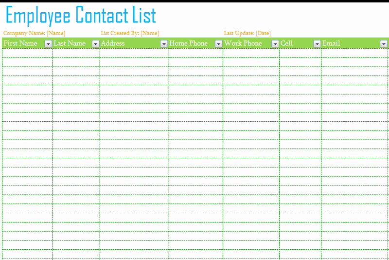 Telephone Directory Template Excel Elegant Employee Contact List Template Dotxes