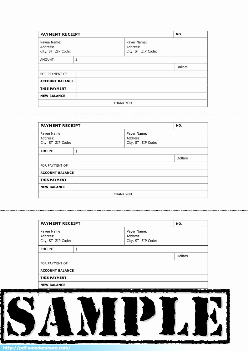 Template for A Receipt Unique Receipts Free Download Create Edit Fill and Print