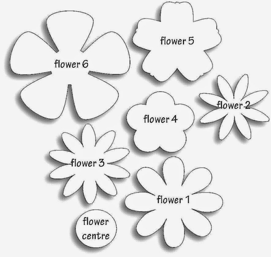 Template for Paper Flowers Beautiful Paper Flower Templates