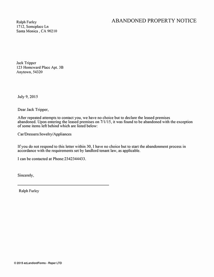 Tenant Move Out Letter Fresh 10 Sample Letter Notice to Vacate Rental Property
