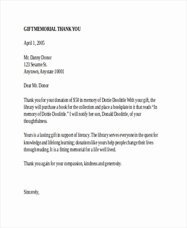 Thank You Letter for Funeral Awesome Free 74 Thank You Letter Examples In Doc Pdf