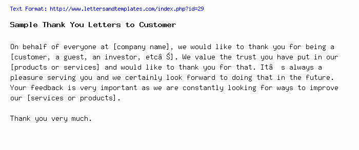Thank You Letter to Client Best Of Sample Thank You Letters to Customer