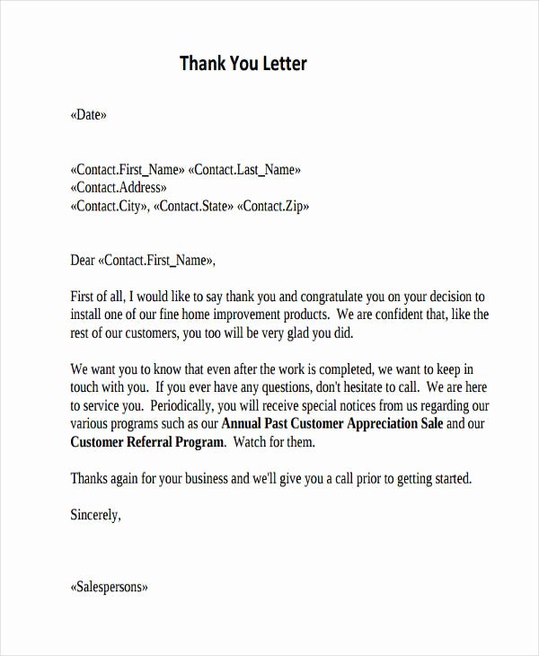 Thank You Letter to Client Elegant Free 74 Thank You Letter Examples In Doc Pdf