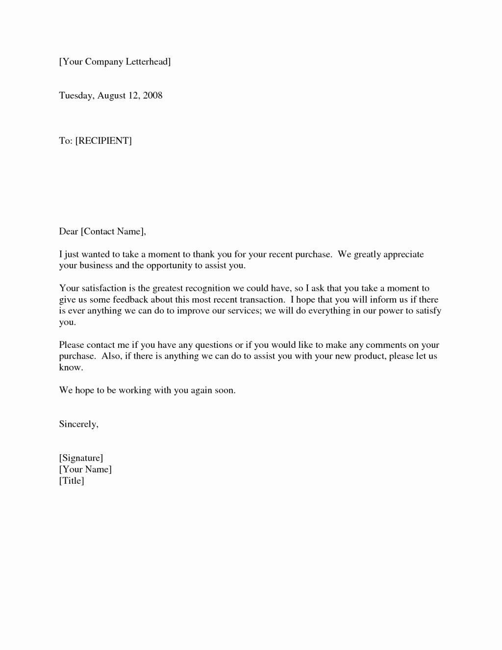 Thank You Letter to Client New 024 Businessetter Thank You for Your Customer Sample New