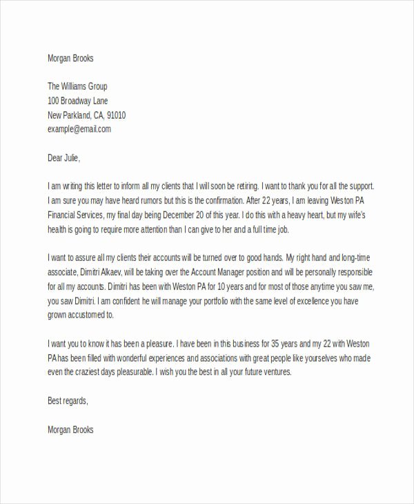 Thank You Letter to Client New Thank You Resignation Letter Templates 8 Free Word Pdf