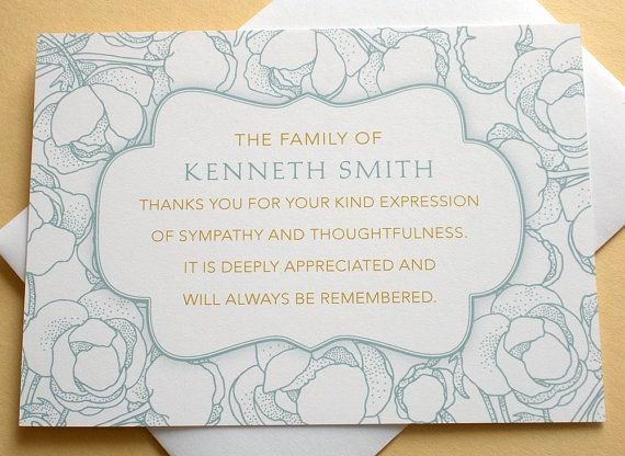 Thank You Notes for Deaths New 25 Best Ideas About Funeral Cards On Pinterest