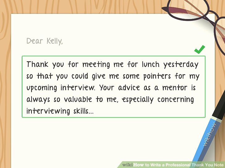 Thank You Notes for Lunch Fresh How to Write A Professional Thank You Note with Sample Notes