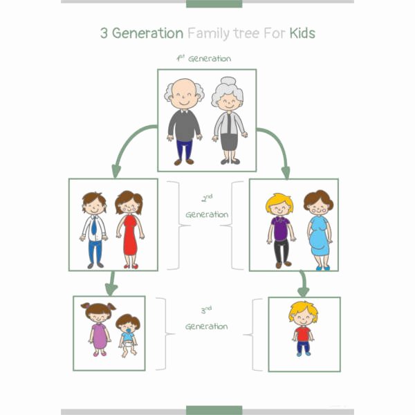 Three Generation Family Tree Unique 31 Family Tree Template formats Pdf Word Xls