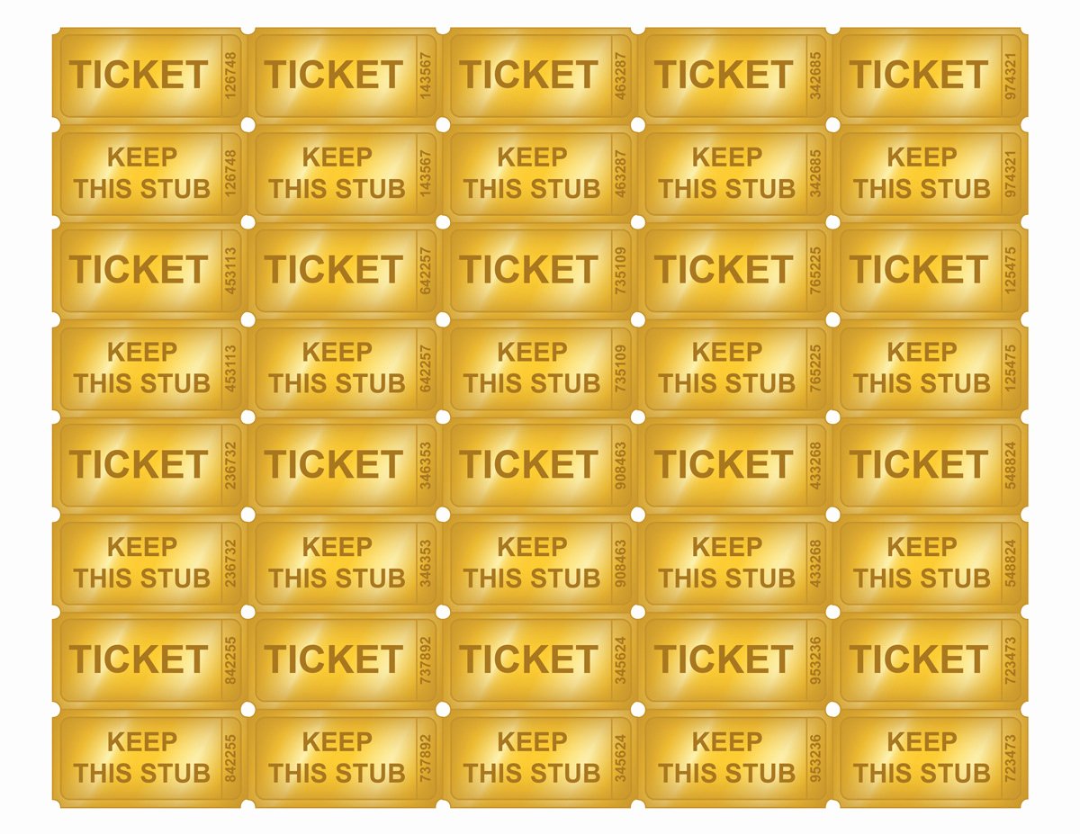 Ticket Template Free Printable Elegant Free Printable Golden Ticket Templates
