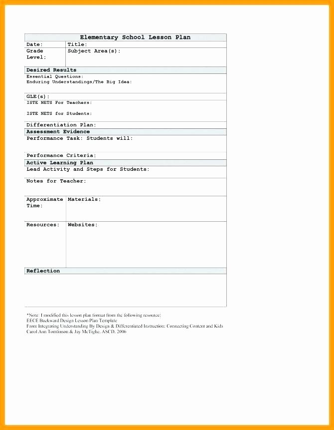Tiered Lesson Plan Template Elegant Modified Lesson Plan Template