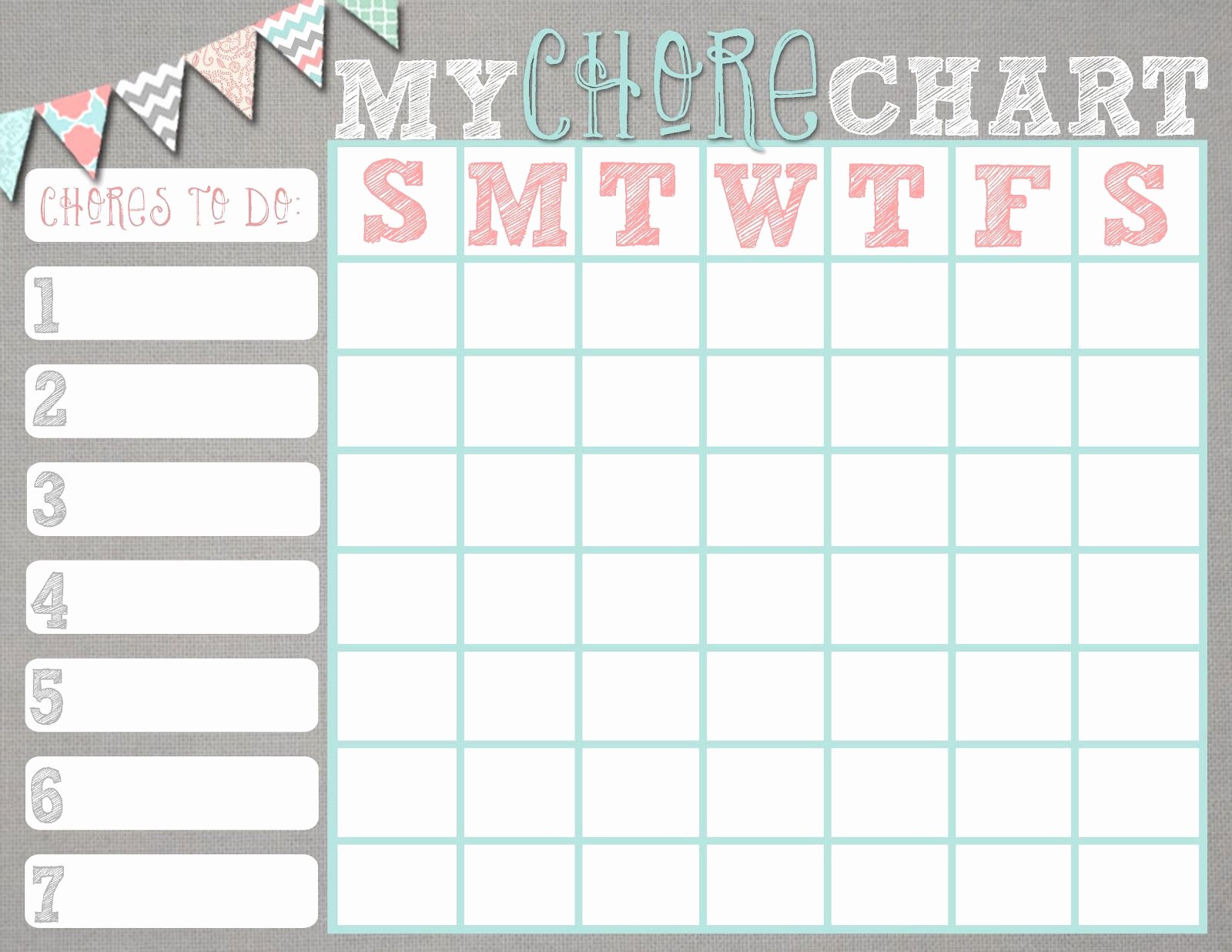 Toddler Chore Chart Template Lovely Pin On organization