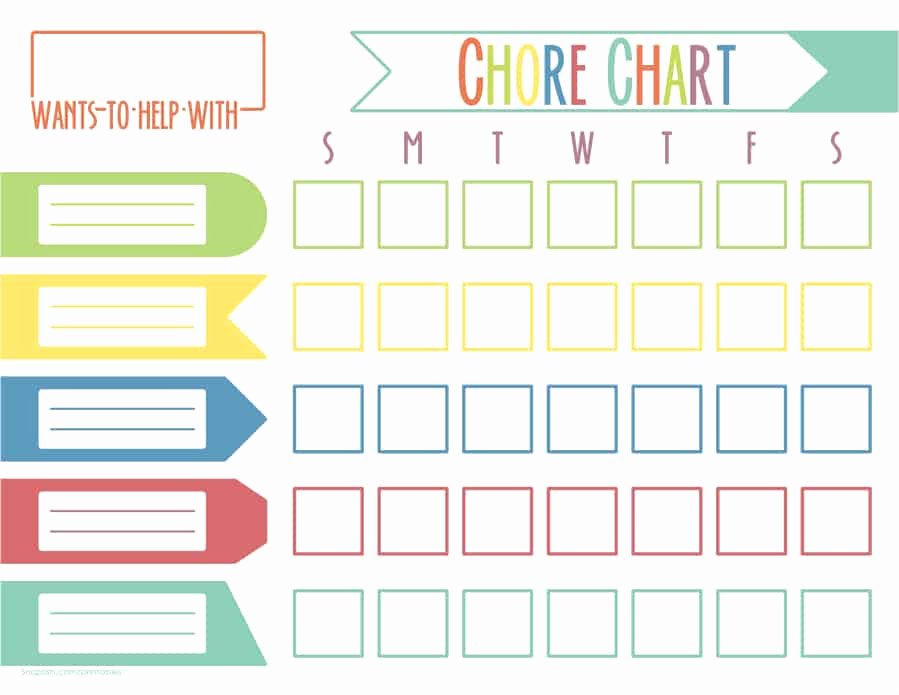 Toddler Chore Chart Template New 43 Free Chore Chart Templates for Kids Template Lab