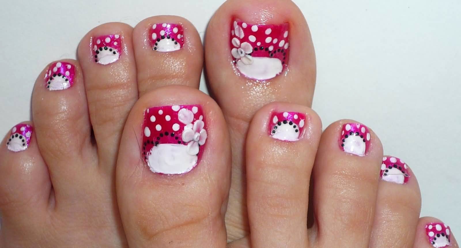 Toe Nail Art Flower Beautiful 50 Most Beautiful and Stylish Flower toe Nail Art Design