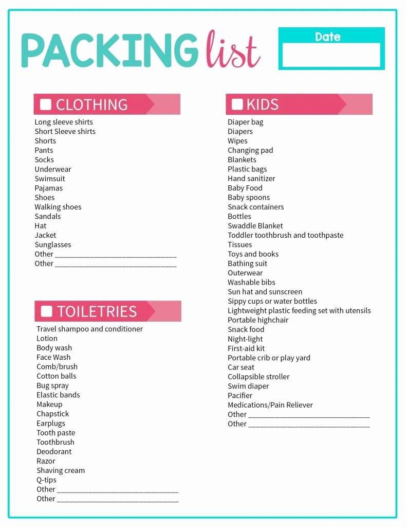 Travel Packing Checklist New Travel Checklist This is Your Ultimate Vacation Packing