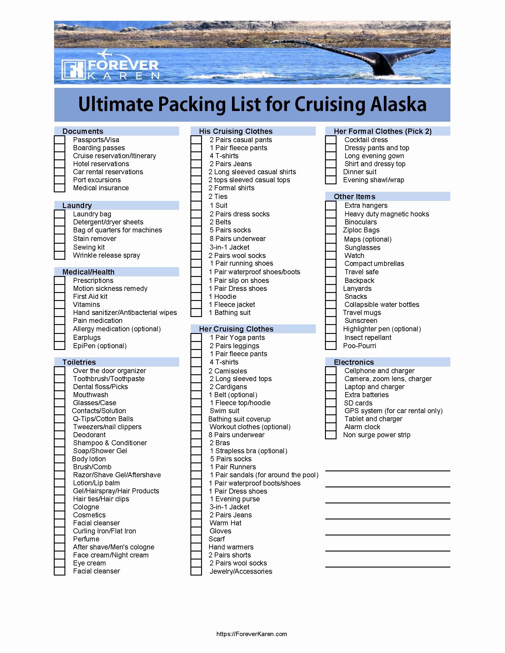 Ultimate Cruise Packing List Elegant Ultimate Packing List for Cruising Alaska forever Karen