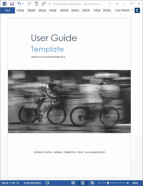 User Guide Template Word Fresh User Guide Template – Download Ms Word Templates and Free