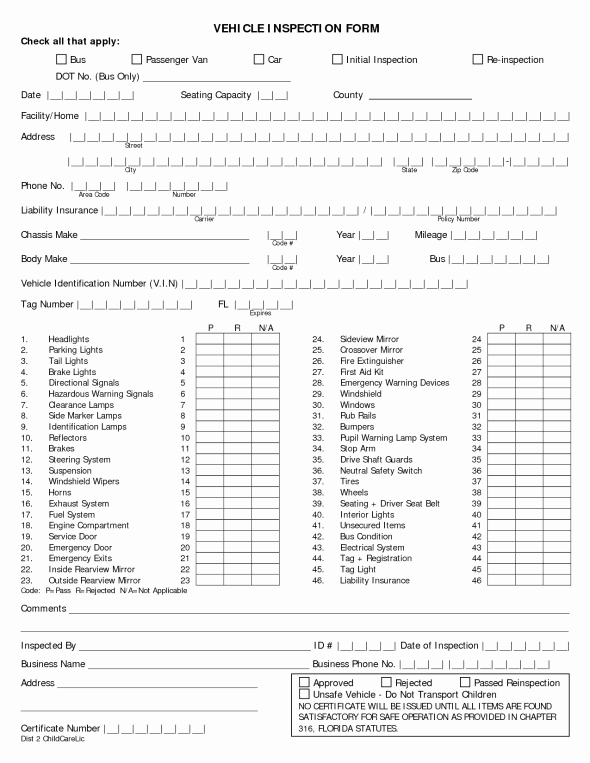 Vehicle Condition Report form Luxury Vehicle Condition Report Templates Word Excel Samples