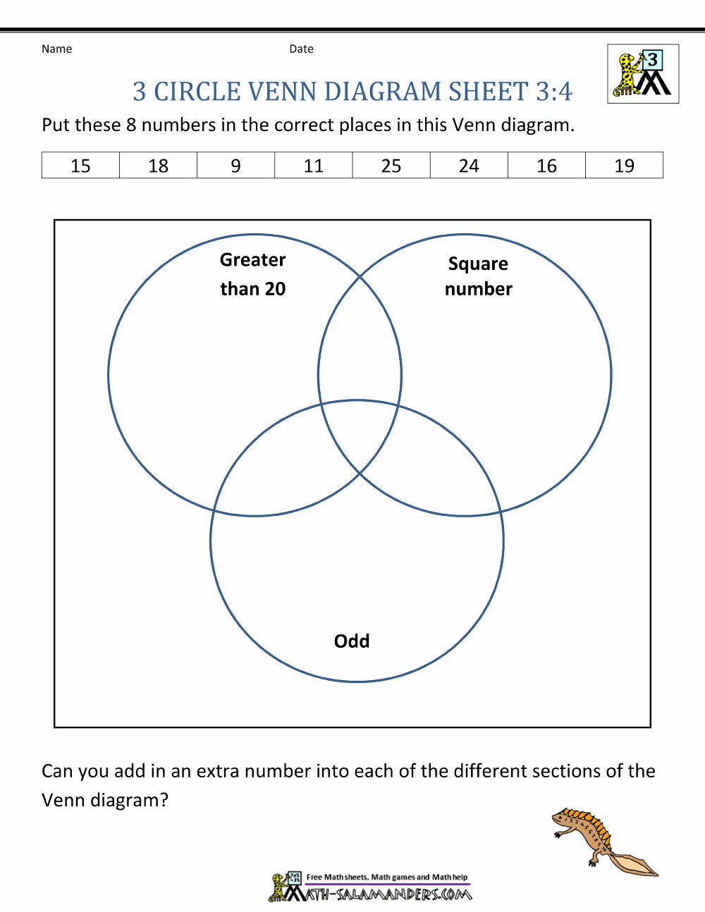 Venn Diagram Worksheets Best Of Venn Diagram Worksheets 3rd Grade