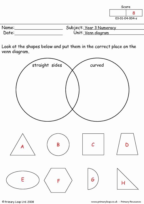 Venn Diagram Worksheets Elegant Primaryleap Venn Diagram 2 Worksheet