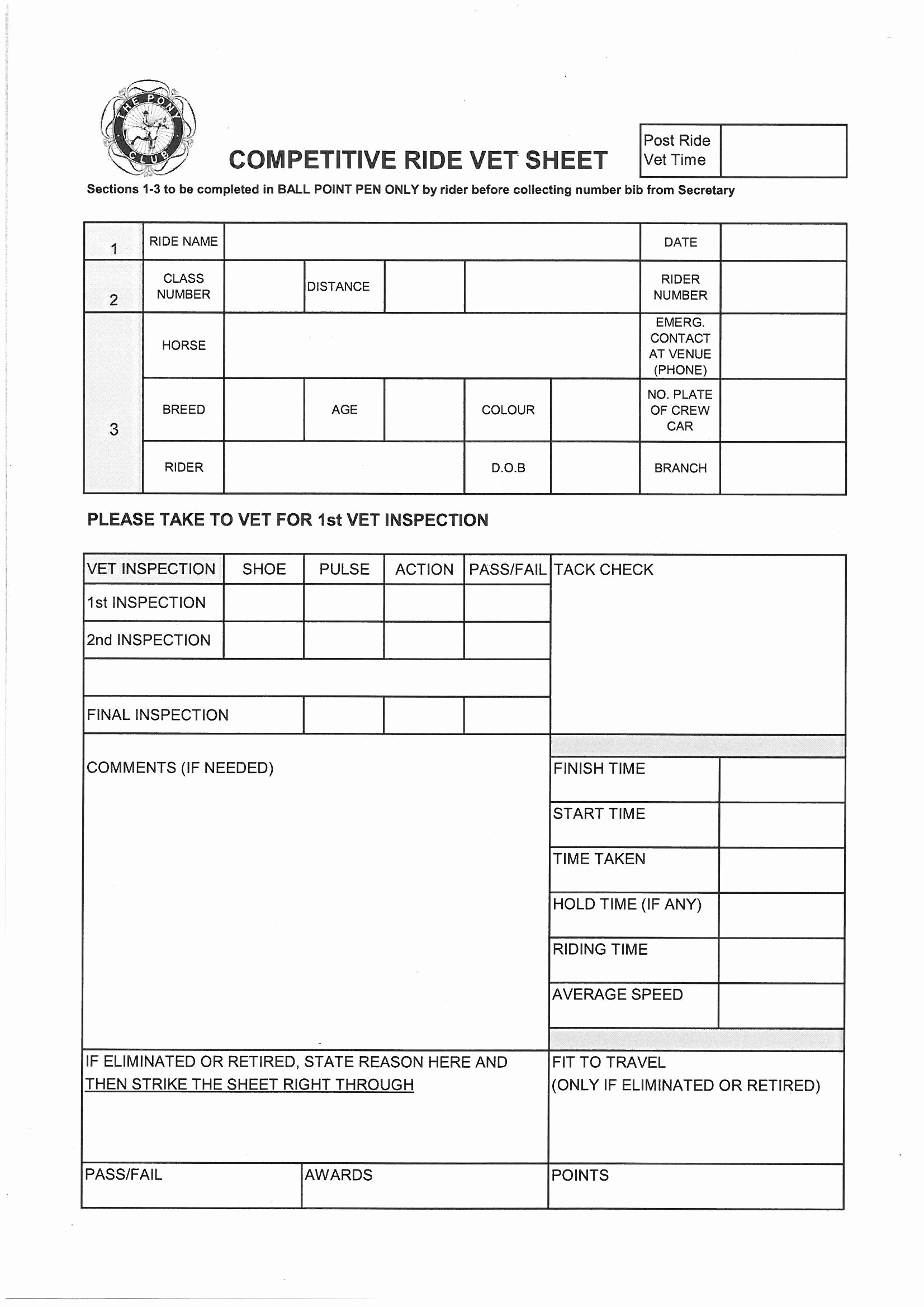 Veterinary Medical Records Templates Fresh 27 Of Printable Veterinary Medical Record Template