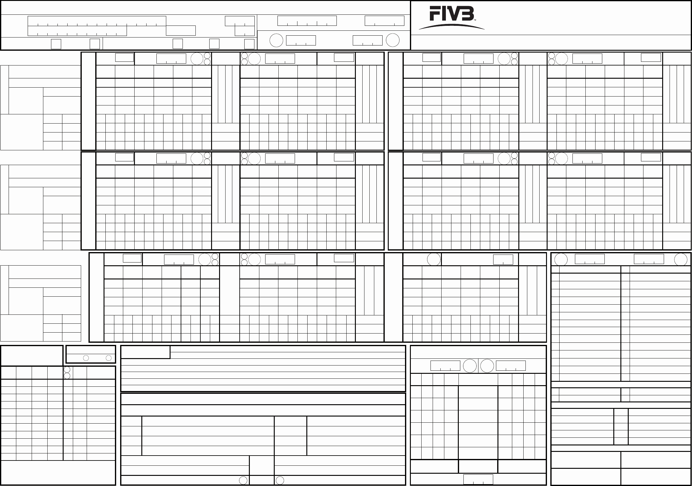 Volleyball Stat Sheet Template Fresh Download Ficial Volleyball Scoresheet for Free