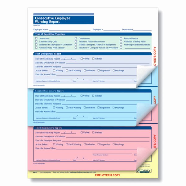 Warning Sheets for Employees Fresh Employee Warning Report for Written Warnings and Documentation
