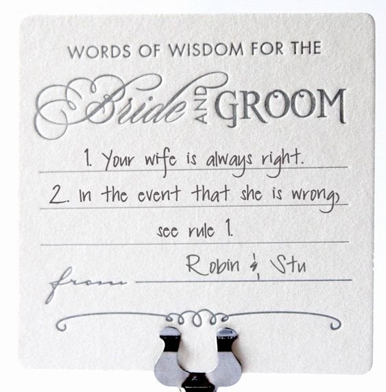 Wedding Advice Cards Funny Beautiful Image Result for Funny Quotes to Write In Word Of Wisdom