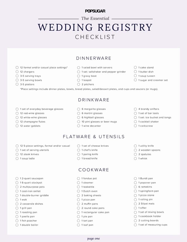 wedding checklists and printables