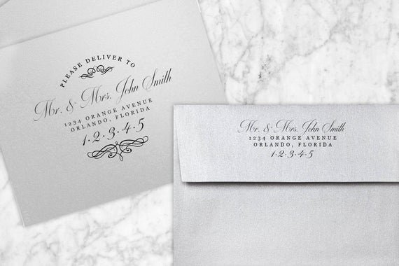 Wedding Envelope Address Template Awesome Wedding Envelope Address Word Template Printable Vintage